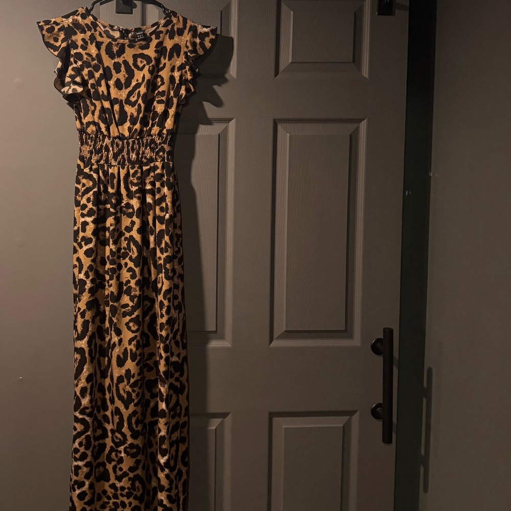 Leopard Print Maxi Dress
